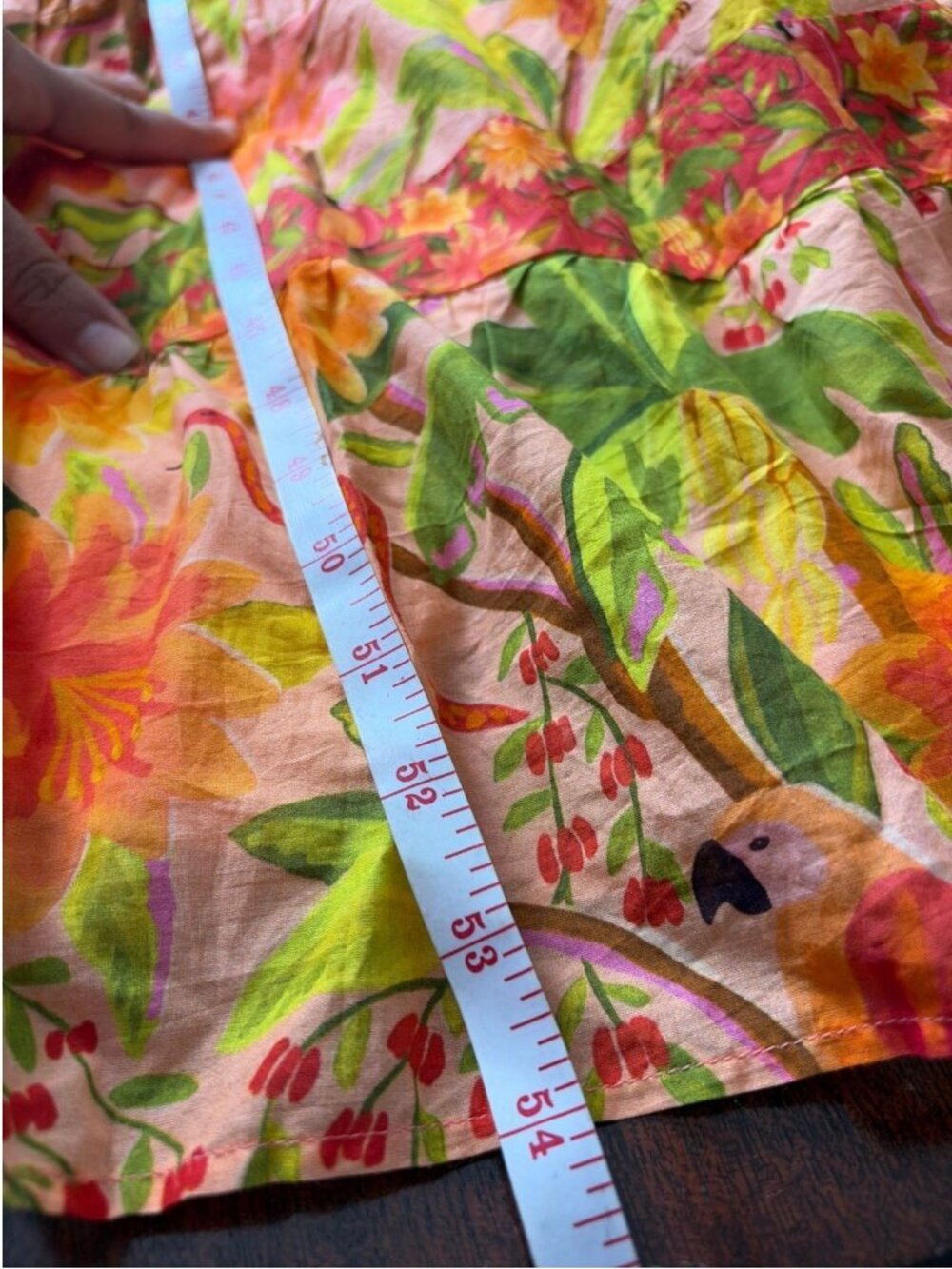 Anthropologie Farm Rio Tropical Tiered Maxi Dress SZ M Beachwear Vacation - Picture 10 of 13